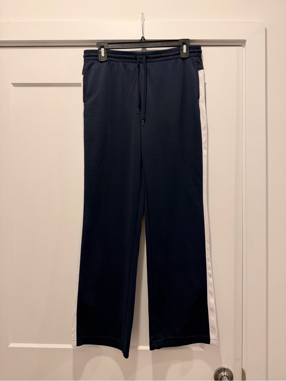 Danskin Navy Track Pants with White Side Stripe